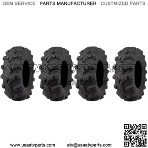 Full set of Executioner (6ply) 25x8-12 and 25x10-12 ATV Tires (4)