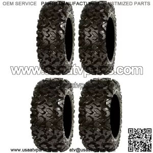 Full set of Sedona Rip Saw 25x8-12 and 25x10-12 ATV Tires (4)