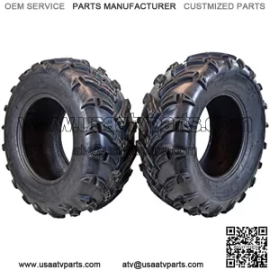 MK251012 ATV 25x10-12 Tires 2 Set Rear 6Ply 1/2" Tread Depth 25x10x12