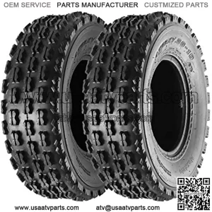 22x7-10 22-7-10 Front ATV Tires Quad Sport ATV UTV Tires 22x7x10 4-Ply Mud Sand Snow and Rock Tires Tubeless Sport Tires, Set of 2