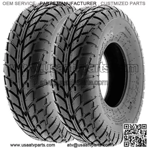 Pair of 2 A021 TT Sport ATV UTV Dirt & Flat Track Tires 19x7-8, 6 PR, Tubeless