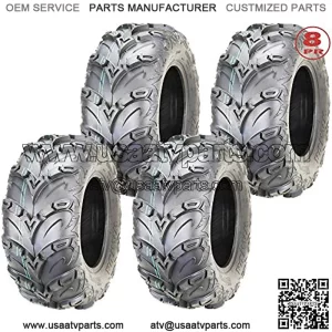 Set 4 Premium 8PR ATV UTV Tires 25x8-12 25x8x12