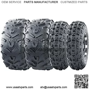 Set 4 ATV tires 23x7-10 & 22x11-10 96-09 Polaris Trail Blazer 250 330 400