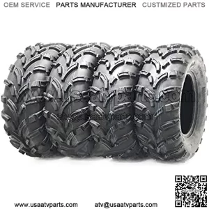 Set 4 ATV Tires 25x10-12 & 25x11-12 for 05-09 Polaris Ranger 2X4/4X4/XP