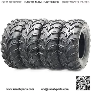 Set 4 ATV tires 25x8-12 & 25x11-12 for 12-13 Polaris Ranger 500 EFI