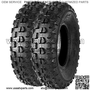 Set of 2 ATV Tire 22x7x10 Front 22x7-10 4PR 10 inch ATV UTV Tires