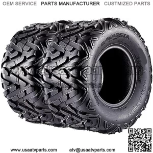 Set of 2 Sport ATV Tires 20x10x9 20x10-9 Rear Off-Road Quad Tire, 6PR, Speed Rating F
