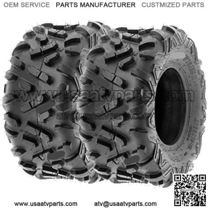 Set of 2 Power.II 22x10-10 ATV UTV Off-Road Tires, All-Terrain, 6 PR, Tubeless A051