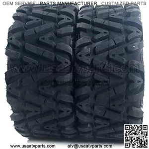 Set of 2 A-line tread AT 27x11-12 27x11x12 ATV UTV Tires All-Terrain 6 Ply Tubeless