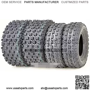 Set of 4 New Sport ATV Tires 22x7-10 Front & 22x10-10 Rear /4PR - 10077/10089