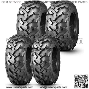 Set of 4 OBOR RIPLE ATV UTV Tires 25x8R12 Front & 25x10R12 Rear, 6PR Professional GNCC Racing Tires, 25x8-12 & 25x10-12 All-Terrain Radial Utility ATV Mud Off-Road Tires