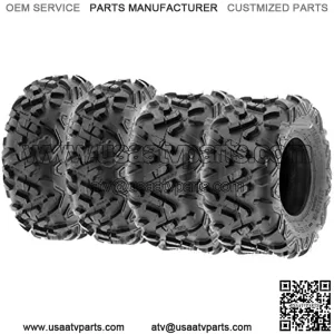 Set of 4 Power.II ATV UTV Tires 23x7-10 Front & 22x10-10 Rear, All-Terrain Off Road, 6 PR, A051