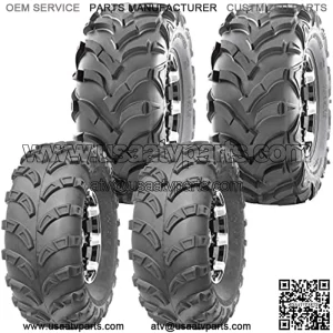 Set of 4 ATV Tires 23x7-10 23x7x10 Front & 24x11-10 24x11x10 Rear 6PR