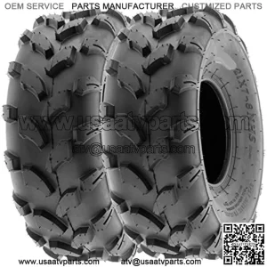 18x7-8 18x7x8 ATV UTV Tires 6 PR Tubeless A003 [Set of 2]