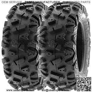 25x10-12 25x10x12 ATV UTV Tires 6 PR Tubeless A033 POWER I [Set of 2]
