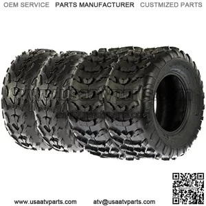 A007 ATV/UTV Tires 18x7-7 Front & A006 22x10-10 Rear, Set of 4
