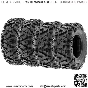 Power.I ATV/UTV all-terrain Tires 25x8-12 Front & 25x10-12 Rear, Set of 4, 6 PR Tubeless A033