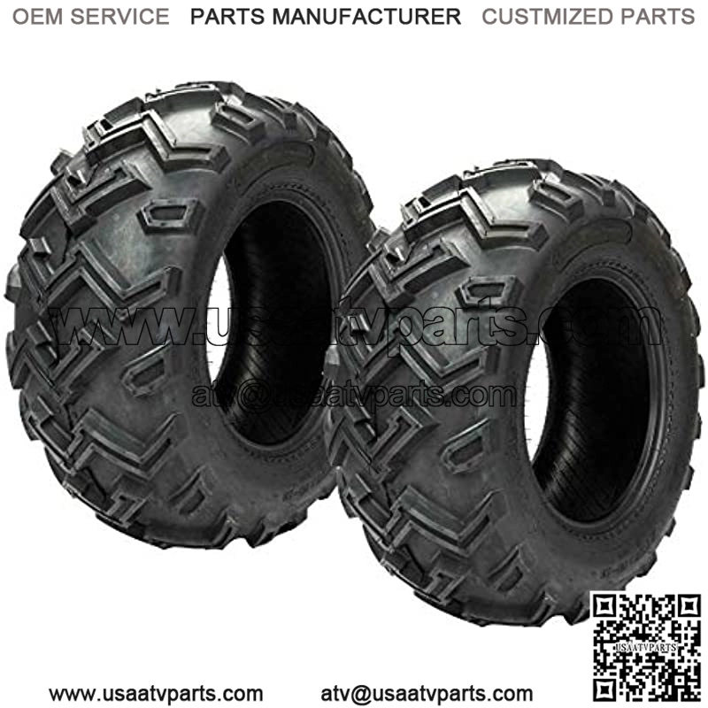 2PCS 25" 25x10-12 Rear ATV Utility UTV Tires Replacement Tire 25x10x12 6Ply fit 12in Rim