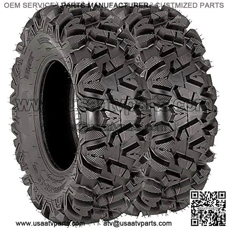 25x8x12 ATV Tires 6PR Set of 2 25x8-12 25-8-12 ATV UTV Tire