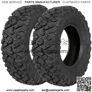 All Terrain ATV Tires, Front 25x8-12, 6PR, 205/80-12, 25" 25x8x12 UTV Tire, Set Of 2