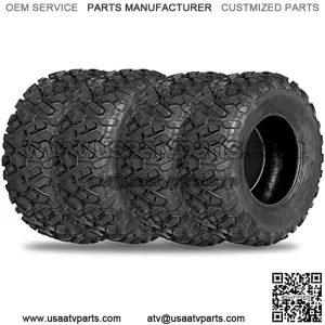 All Terrain ATV UTV Tires, 25x8-12 Front & 25x10-12 Rear, Set of 4 Tires, 6PR, Suitable For Mud, Gravel, Sand, Rocky