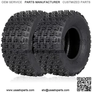 Set of 2 ATV Tires 20X10-9, 4 Ply, Sport Rear UTV Tire 20-10-9 20x10x9, Fit All 9 Rim