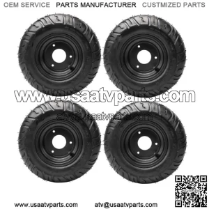 4pcs 6" Wheels 13x5.00-6 Tire on Rim 13x5-6 Tires Go kart ATV Drift Trike Mower