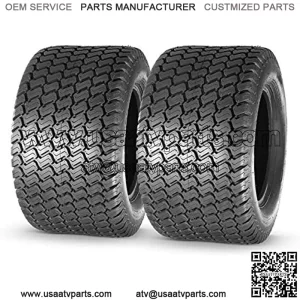 24x12.00-12 Turf Lawn Mower Golf Cart Tractor Tires 4Ply P332 Tubeless, Set of 2