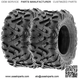 Set of 2 Power.II 18x9.5-8 ATV UTV Off-Road Tires, All-Terrain, 6 PR, Tubeless A051