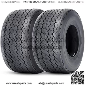 18x8.5-8 Golf Cart Tires, 18x8.5x8 4PLY All Terrain Club Cart Off Road Tires Set of 2, Tubeless