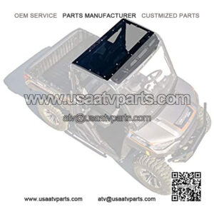 SuperATV Dark Tinted Polaris Ranger Roof for 2015-2016 XP 570 (PRO-FIT Cab) | 2013+ XP 900 | 2017+ XP 1000 | 2015-2018 1000 Diesel | Polaris Ranger Full Size Roof Protects from Elements