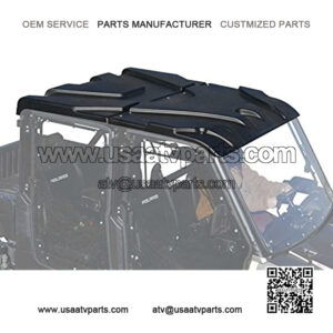 SuperATV Heavy Duty Plastic Roof for Polaris Ranger Full Size XP 570 Crew / 900/1000 / 1000 Diesel - See Fitment | Easy to install | This UTV Top Protects Riders from Sun, Rain, and Debris!
