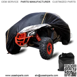 UTV Storage Sun Rain Cover w/ Relective Strip for Can-Am Maverick X3 Max R Turbo