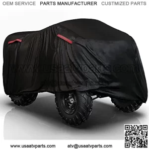 ATV Cover - All Weather Season Outdoor Waterproof Protection Accessories fits up to 88 inch Quad 4 Wheeler Covers - Durable Tear Wind Proof Vents Night Reflective Adjuster Buckle Storage Bag