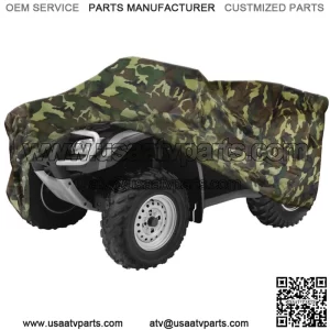 ATV Cover Waterproof Camo Sun Rain Outdoor Protector for Honda TRX 250 450 400 (Fits: Yamaha Rhino 660)