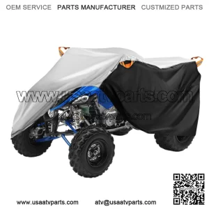 ATV Cover Waterproof Dust UV Protection Silver For Yamaha Raptor 660R 700 700R