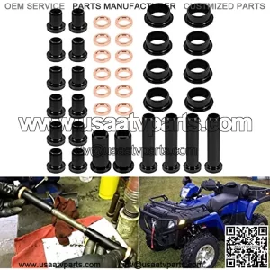 Rear Suspension Bushings Kit for Polaris Sportsman 500 RSE Sportsman 400 4x4 700, Lower Control Bushings & Spacer Set (38Pcs)