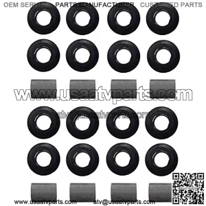 For Arctic Cat Shock Bushing Kit, Upper Lower Front Rear Shock Bushing for Arctic Cat 250 300 375 400 454 500 650, 21-0001