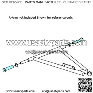 Front Lower A-Arm Bushing Kit for Polaris ATV UTV, fits 5433066, 5020677