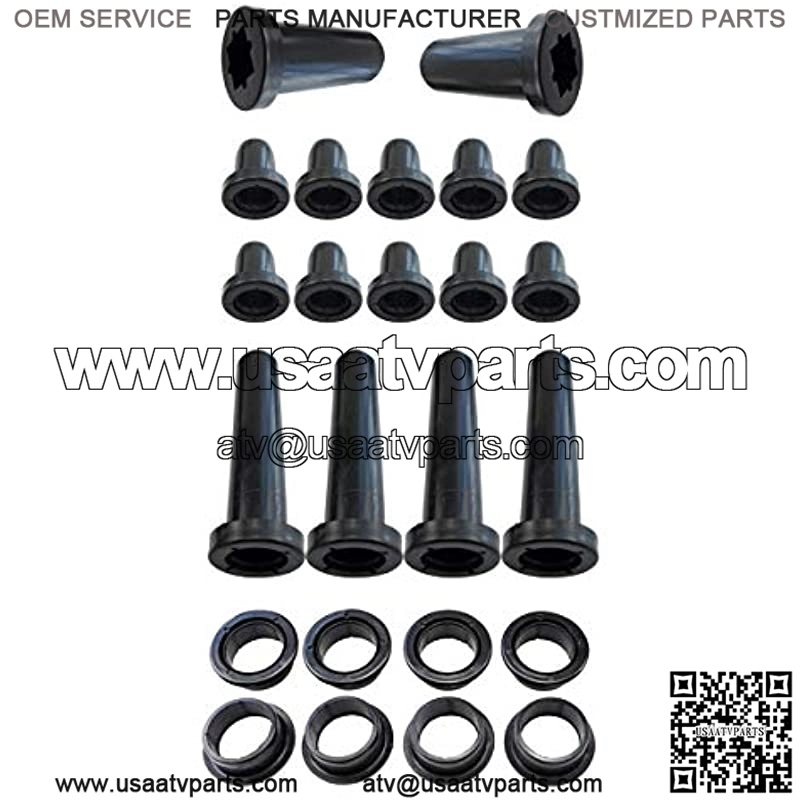 Rear Suspension A-Arm Bushing Kit for Polaris Sportsman 500 HO 4X4 2003-2005 EFI 2007, Include Rear Suspension Control A-arm Long & Short Bushing Arm Lower Bushing Tool, 26 pieces