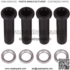8 pcs Front Suspension Lower Control A-Arm Long Bushings And Spacers Kits Fits for Polaris Sportsman 500 RSE DUSE 1996-2002