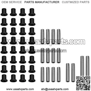 SuperATV Heavy Duty HDPE A-Arm Bushings Kit for 2005-2008 Polaris Ranger 500 / Polaris Ranger 700