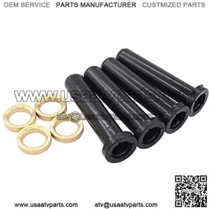 Pack of 4 Front Suspension Control A-Arm Long Bushing with Spacer for Polaris Trailblazer 250 ATV 4x4 6x6 Magnum 425