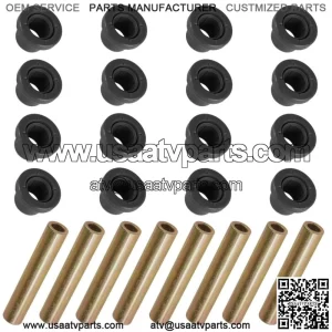 Front A-Arm Lower Upper Left Right Bushing Kit For Polaris Sportsman 850 11-2013