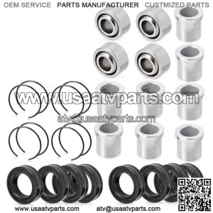 2 set Front Lower or Upper A-Arm Bushings for Honda 87-92 FourTrax 250 TRX250X  (For: Honda)