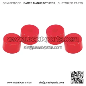 Red Elastomers for Handlebar Damping  Set of 4 Pieces