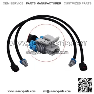 2 FUEL INJECTOR PLUG GRAY BLACK PTO MAG For Polaris RANGER XP 800 2012-2013