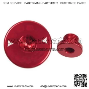 Billet Aluminum Engine Plug Kit Plugs Red HONDA TRX300EX TRX400EX TRX450R