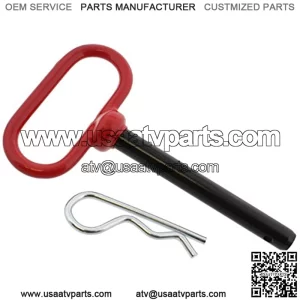 Trailer Tow Hitch Lock Pin and R-Clip, 3-5/8in x 1/2in  For Towing Cargo, Boat, RV, Car, Truck, Bike, ATV