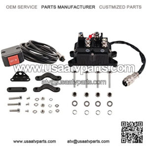 Remote SW & RLY Assy RUNVA 5600.3060 Universal Replacement Contactor/Relay with Handlebar Rocker Switch Kit for 2000-3600 lb. ATV Winches